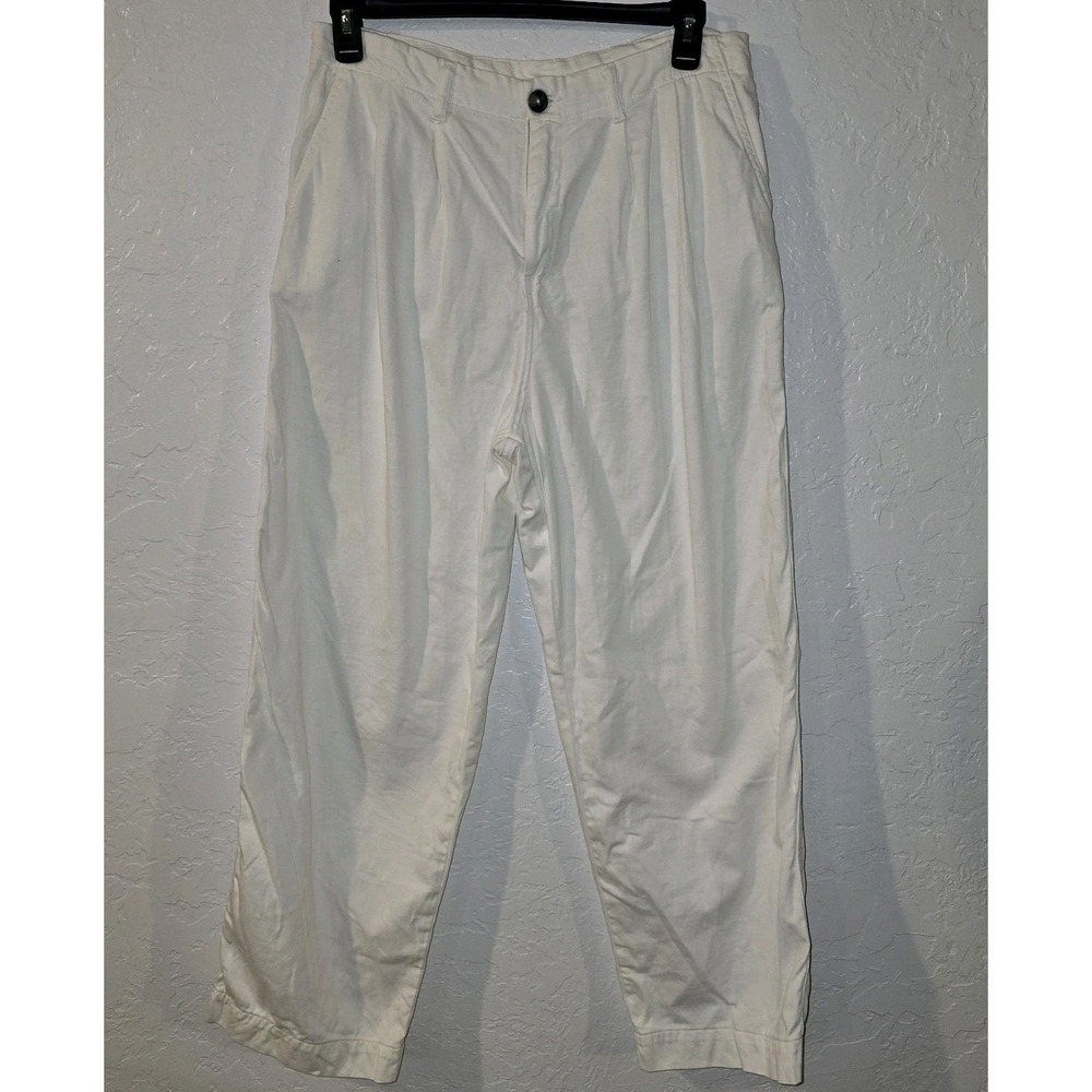 Free People Cream Wide Leg Pants